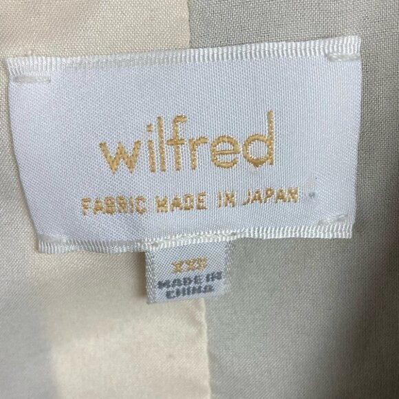 Aritzia Wilfred Mayet‎ Jacket Drape Olive Green Size XXS Moto Oversized Japan - Picture 3 of 11